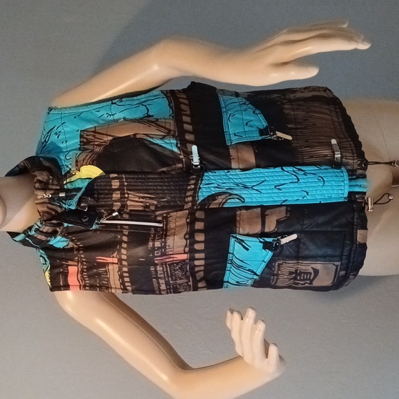 Jamie Sadock Art deco Anine Puffer Vest M Rare - Picture 7 of 13